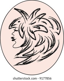 feminine profile