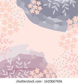 feminine scarf pattern design on pink color background