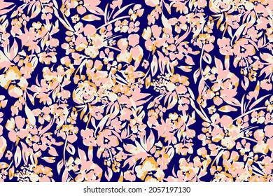 Feminine  seamless pattern with lace pattern of flowers.