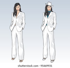 Feminine suit