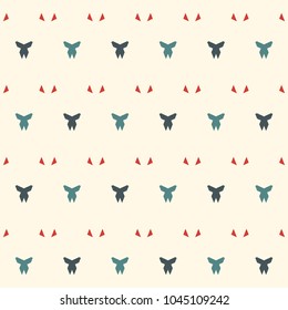 Feminine surface texture. Ribbon bow motif. Seamless surface pattern design with rustic ornament. Repeated geometric forms abstract background. Simple digital paper, textile print, page fill. Vector
