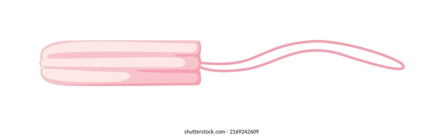 Feminine Tampon. Menstruation Days. Vector illustration. Woman design.