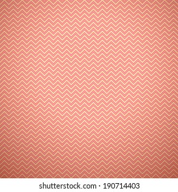 Feminine vector pattern (tiling). Fond red and orange colors. Endless texture can be used for printing onto fabric and paper or invitation. Chevron zigzag stripe shape.