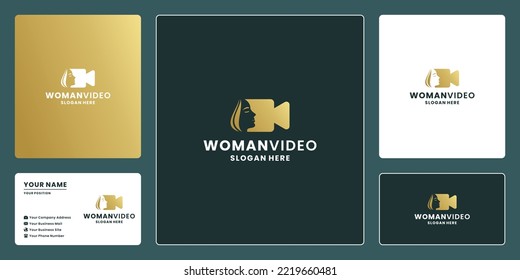 Feminine Woman Video, Film Logo Design For Editor And Production Company