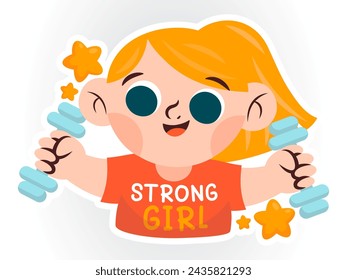 femininity design with modern illustration concept style for badge women day sticker illustration