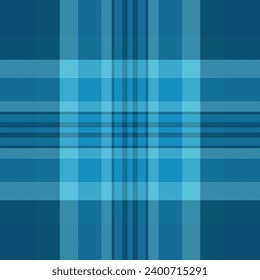 Femininität Gewebe Textur-Check, realistischer Textil-Hintergrund Vektorgrafik. 20er Jahre nahtloses Muster, tartan in türkiser Farbe.