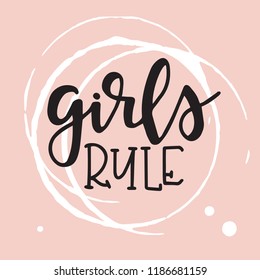 Feminism hand drawn typography poster or cards. Conceptual handwritten phrase.T shirt hand lettered calligraphic design. Inspirational vector