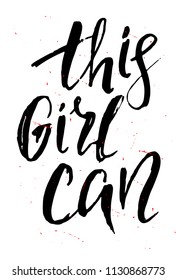 Feminism. Hand drawn vector lettering for your designs