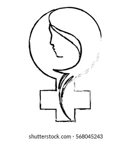 feminism related icon image vector illustration design 