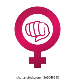 feminism representation icon image vector illustration design 