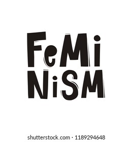 Feminism Vector illustration and lettering