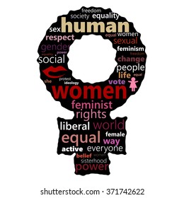 feminism word cloud