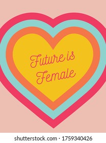 Feminist Motivational Card - Future Is Female