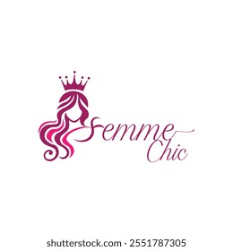 Femme chic fashion logo design