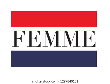 Femme slogan print