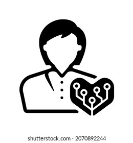 Icono de vector Femtech (tecnología femenina)