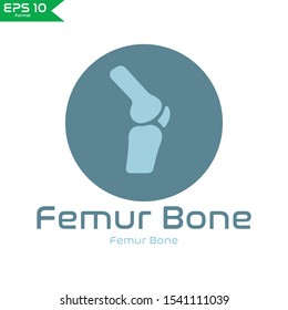 Femur Bone Solid logo is a simple logo, compatible for any company or various need.