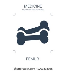 femur icon. high quality filled femur icon on white background. from medical collection flat trendy vector femur symbol. use for web and mobile