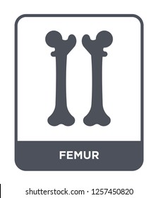 femur icon vector on white background, femur trendy filled icons from Medical collection, femur simple element illustration