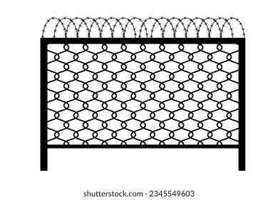 Alambre de púas de alambre de púas de alambre eslabón de la cadena de metal. Máscara de malla de acero de la red de textura de la pared de la rejilla de la jaula. Ilustración vectorial. Eps 10.