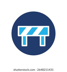 Valla de color icono de diseño de Vector bueno para el Web o App móvil