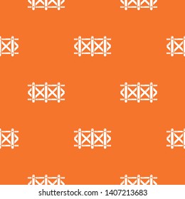 Fence decorative pattern vector orange for any web design best