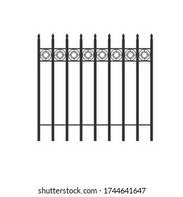 Fence Design Flat Vector Icon 