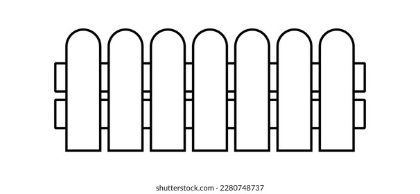 Fence design part icon. Vector.