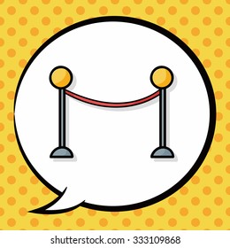 Fence doodle, speech bubble