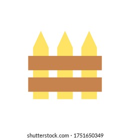 Fence, farm icon. Simple color vector elements of agriculture icons for ui and ux, website or mobile application