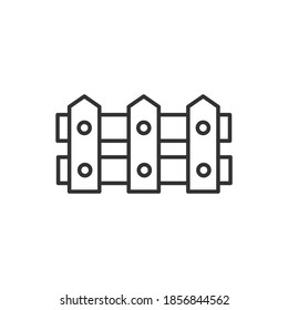 fence farm icon vector illustration
