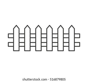 fence farm isolated icon vector illustration design