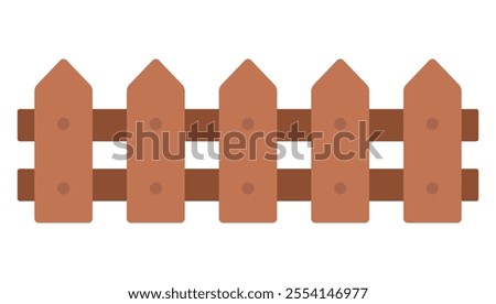 Fence flat icon vector isolated on white background.