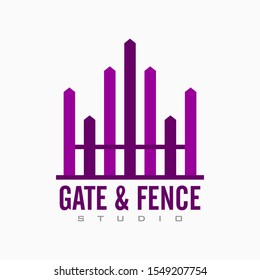 Fence and Gate door logo design inspiration