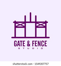 Fence and Gate door logo design inspiration
