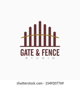 Fence and Gate door logo design inspiration