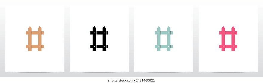 Fence Guard Rail Hedge Initial Letter Logo Design O