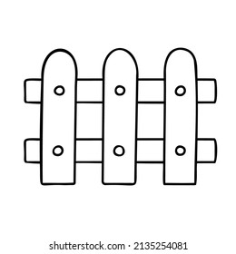 Fence. Hand Drawn Spring Icons.
