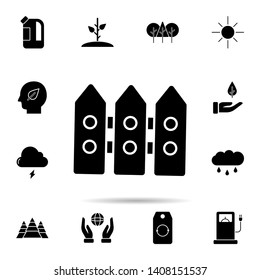 Fence, home icon. Universal set of ecology for website design and development, app development