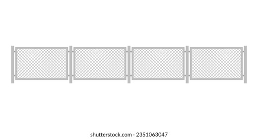 Fence icon. Color drawing silhouette. Horizontal front view. Vector simple flat graphic illustration. Isolated object on a white background. Isolate.