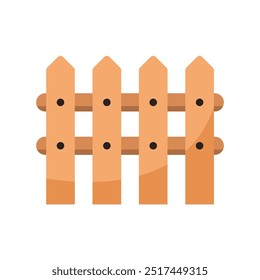 fence icon of color style design vector template