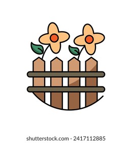 Fence icon design illustration. Vector design