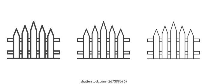 Design de ícone de cerca, adequado para web, infográficos, interface e aplicativos.