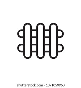 fence icon design template