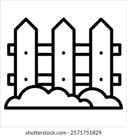 Fence Icon Element For Design