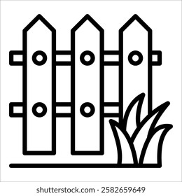 Fence Icon Element For Design
