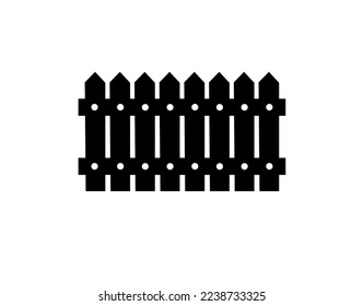 Fence icon. Farm vector on white isolated background