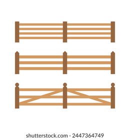 Fence icon. Fencing. Colored silhouette. Horizontal front view. Vector simple flat graphic illustration. Isolated object on a white background. Isolate.