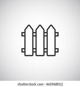  Fence icon Flat.