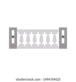 fence icon. flat illustration of fence - vector icon. fence sign symbol